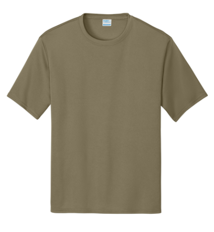 Port&Company 380 Performance T-shirt in Coyote Brown