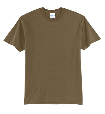 Port&Company PC55 Blend T-Shirt in Woodland Brown