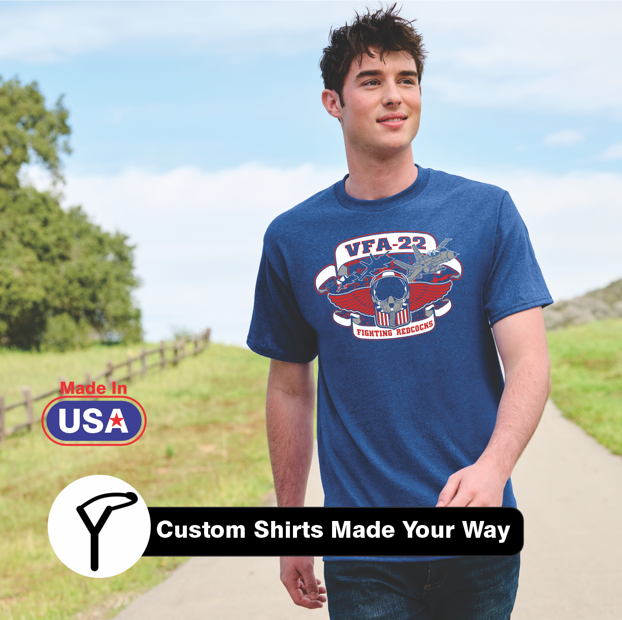 Lucky Shot Tees Custom VFA 22 Squadron T-Shirts