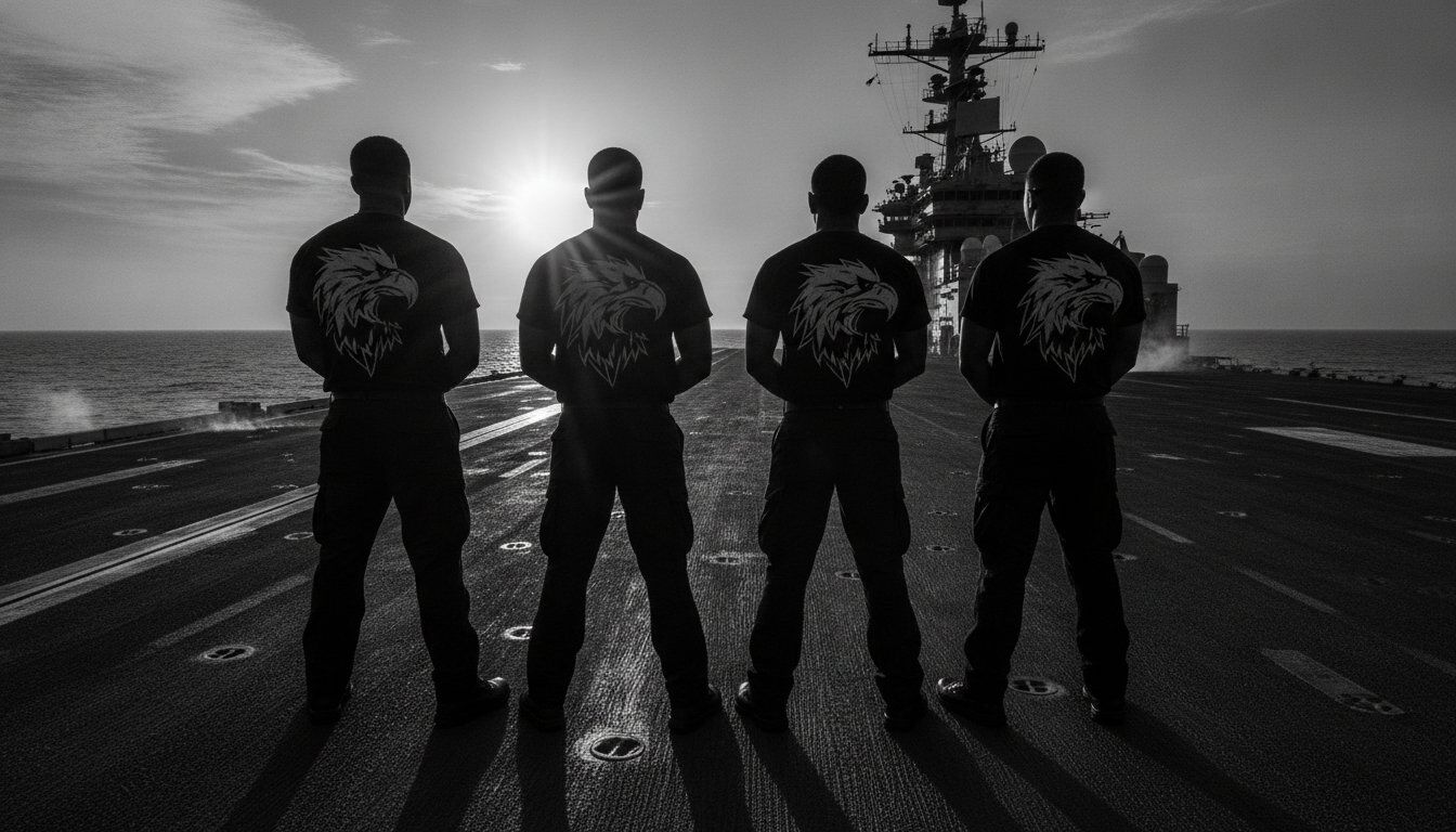 Navy Deck Crew Custom Deployment T-Shirts