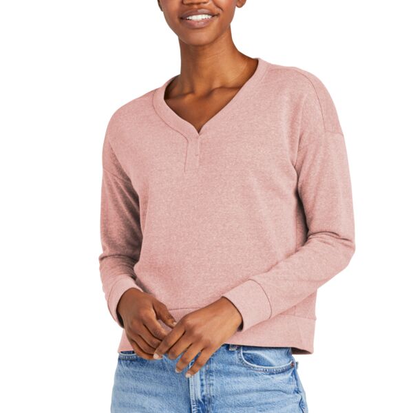 Women's Perfect Tri Fleece V Neck Sweatshirt Thumbnail