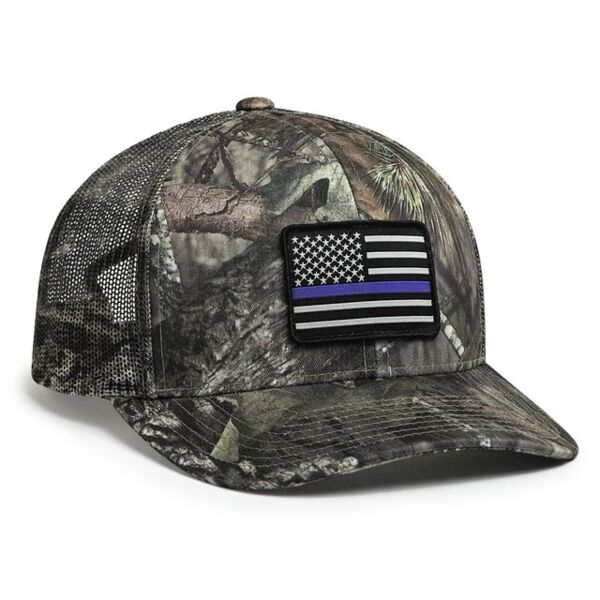 Camo Mesh Back Snapback Trucker Cap Thumbnail