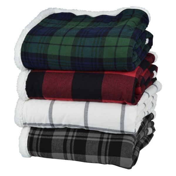 ® Flannel Sherpa Blanket Thumbnail