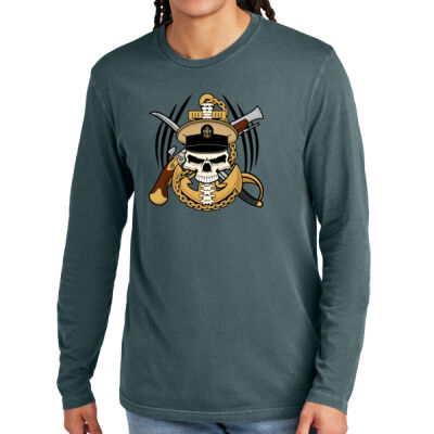 USN Skull and Anchor CVC Long Sleeve Tee Thumbnail