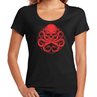 Dragon Whale Navy HSC 28 Women's Flex Scoop Neck Tee Thumbnail