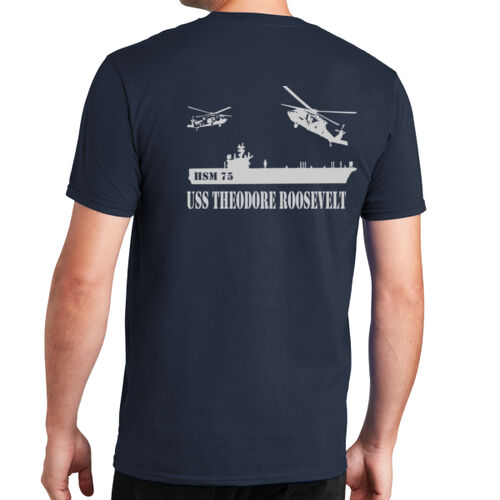 US Navy HSM 75 USS Theodore Roosevelt - Fan Favorite Tee Thumbnail