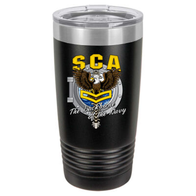 US Navy Security Control Assessor (SCA) 20 oz Tumbler, Ringneck Insulated Cup - 20 oz. Ringneck Vacuum Insulated Tumbler w/Clear Lid Thumbnail