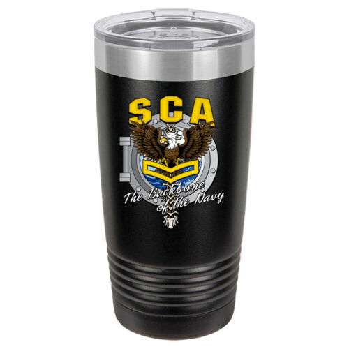 US Navy Security Control Assessor (SCA) 20 oz Tumbler, Ringneck Insulated Cup - 20 oz. Ringneck Vacuum Insulated Tumbler w/Clear Lid Thumbnail