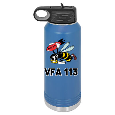 US Navy VFA 113 Buzz Off Stingers 20 oz Tumbler, Ringneck Insulated Cup - 30 oz. Water Bottle Thumbnail