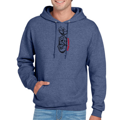 'Pigs Away' Arial Glide Bomb Cartoon Graphic Tshirt - NuBlend ® Pullover Hooded Sweatshirt Thumbnail