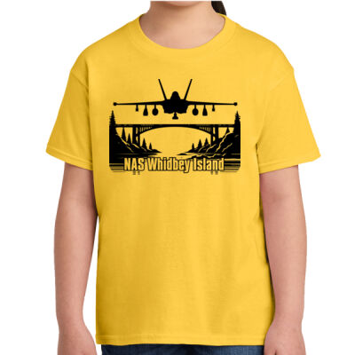 NAS Whidbey Island Growler - Youth Softstyle ® T Shirt Thumbnail