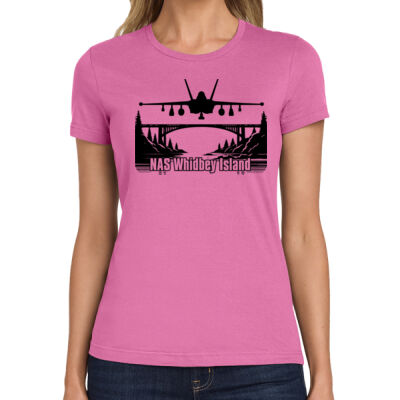 NAS Whidbey Island Growler - Softstyle ® Women's T Shirt Thumbnail