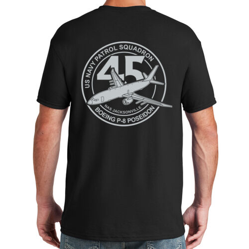 US Navy Patrol Squadron 45 T-shirt | Boeing P-8 Poseidon Aircraft  Thumbnail