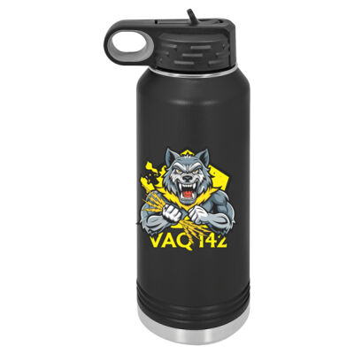 VAQ 142 Gray Wolves  - 30 oz. Water Bottle Thumbnail