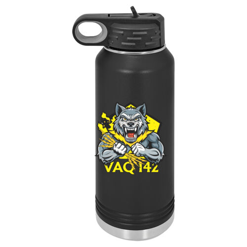 VAQ 142 Gray Wolves  - 30 oz. Water Bottle Thumbnail