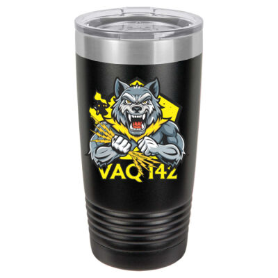 VAQ 142 Gray Wolves  - 20 oz. Ringneck Vacuum Insulated Tumbler Thumbnail