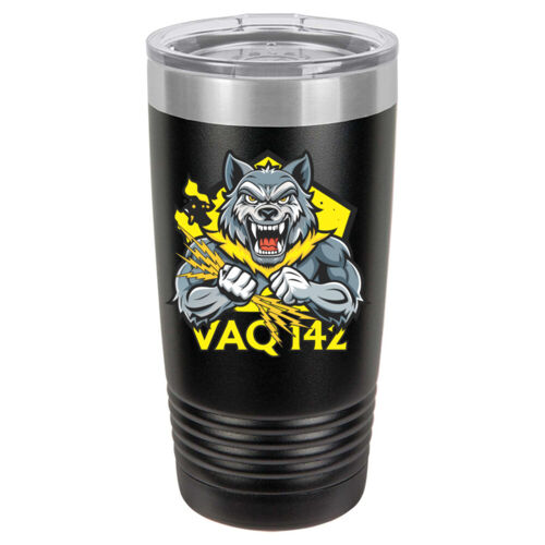 VAQ 142 Gray Wolves  - 20 oz. Ringneck Vacuum Insulated Tumbler Thumbnail