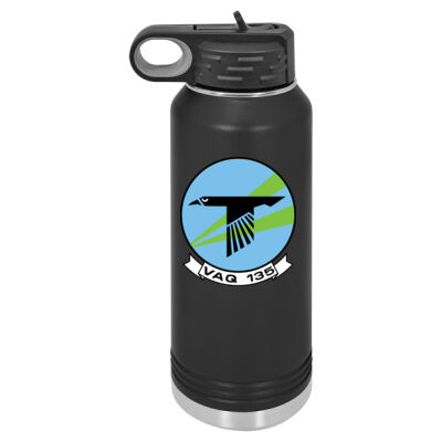 VAQ 135 Black Ravens  30 oz Water Bottle Thumbnail