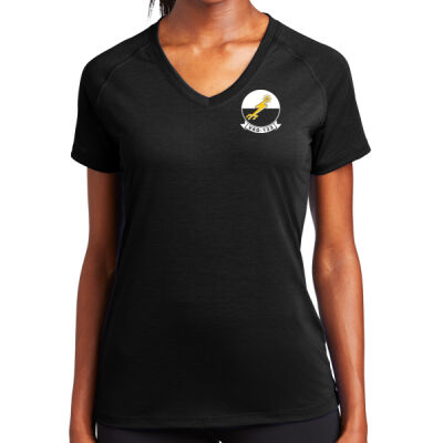 US Navy VAQ 133 The Wizards - Ladies Ultimate Performance V Neck Thumbnail