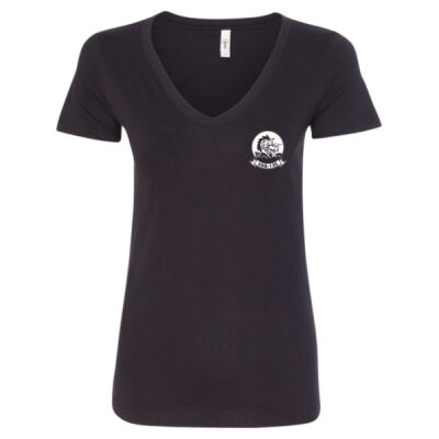 US Navy VAQ 130 Electronic Attack Squadron Growler Women's V-Neck T-Shirt Thumbnail