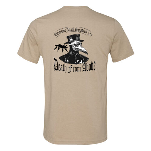 US Navy VAQ 135 | Death From Above Electronic Attack Squadron 135  | Unisex CVC Jersey Tee Thumbnail
