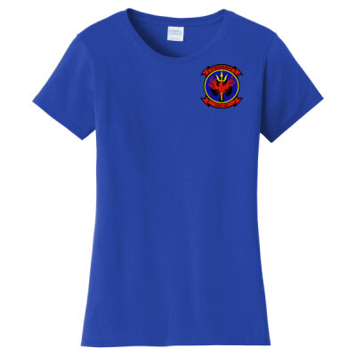 US Navy HSC 85 Firehawks Flag Ladies Tee Thumbnail