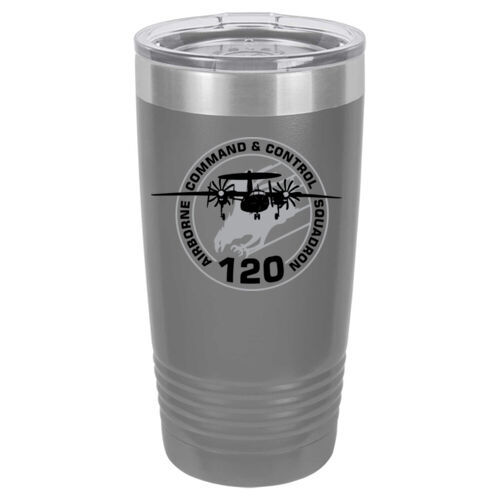 VAW-120 Hawkeye   - 20oz Ringneck Vacuum Insulated Tumbler w/Clear Lid Thumbnail