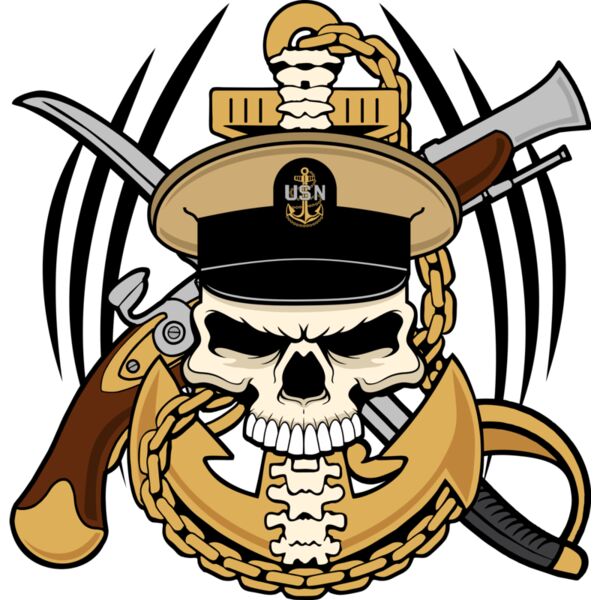 8926 USN Skull and Anchor Thumbnail