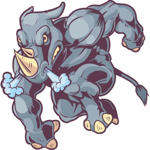 Angry Rhino Cartoon Thumbnail