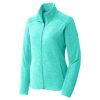 Ladies Heather Microfleece Full Zip Jacket Thumbnail