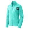 Ladies Heather Microfleece Full Zip Jacket Thumbnail