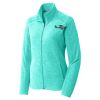 Ladies Heather Microfleece Full Zip Jacket Thumbnail