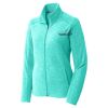 Ladies Heather Microfleece Full Zip Jacket Thumbnail