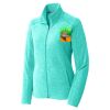 Ladies Heather Microfleece Full Zip Jacket Thumbnail