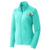 Ladies Heather Microfleece Full Zip Jacket Thumbnail