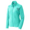 Ladies Heather Microfleece Full Zip Jacket Thumbnail