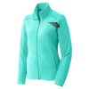 Ladies Heather Microfleece Full Zip Jacket Thumbnail