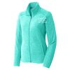 Ladies Heather Microfleece Full Zip Jacket Thumbnail