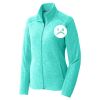 Ladies Heather Microfleece Full Zip Jacket Thumbnail