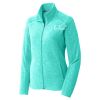 Ladies Heather Microfleece Full Zip Jacket Thumbnail