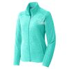 Ladies Heather Microfleece Full Zip Jacket Thumbnail