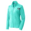 Ladies Heather Microfleece Full Zip Jacket Thumbnail
