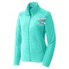 Ladies Heather Microfleece Full Zip Jacket Thumbnail