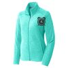 Ladies Heather Microfleece Full Zip Jacket Thumbnail