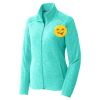 Ladies Heather Microfleece Full Zip Jacket Thumbnail