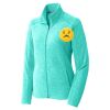 Ladies Heather Microfleece Full Zip Jacket Thumbnail