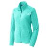 Ladies Heather Microfleece Full Zip Jacket Thumbnail