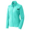 Ladies Heather Microfleece Full Zip Jacket Thumbnail