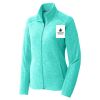 Ladies Heather Microfleece Full Zip Jacket Thumbnail