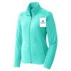 Ladies Heather Microfleece Full Zip Jacket Thumbnail
